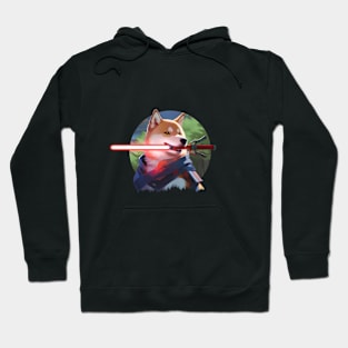 Shiba Warrior in the Enchanted Woods Hoodie